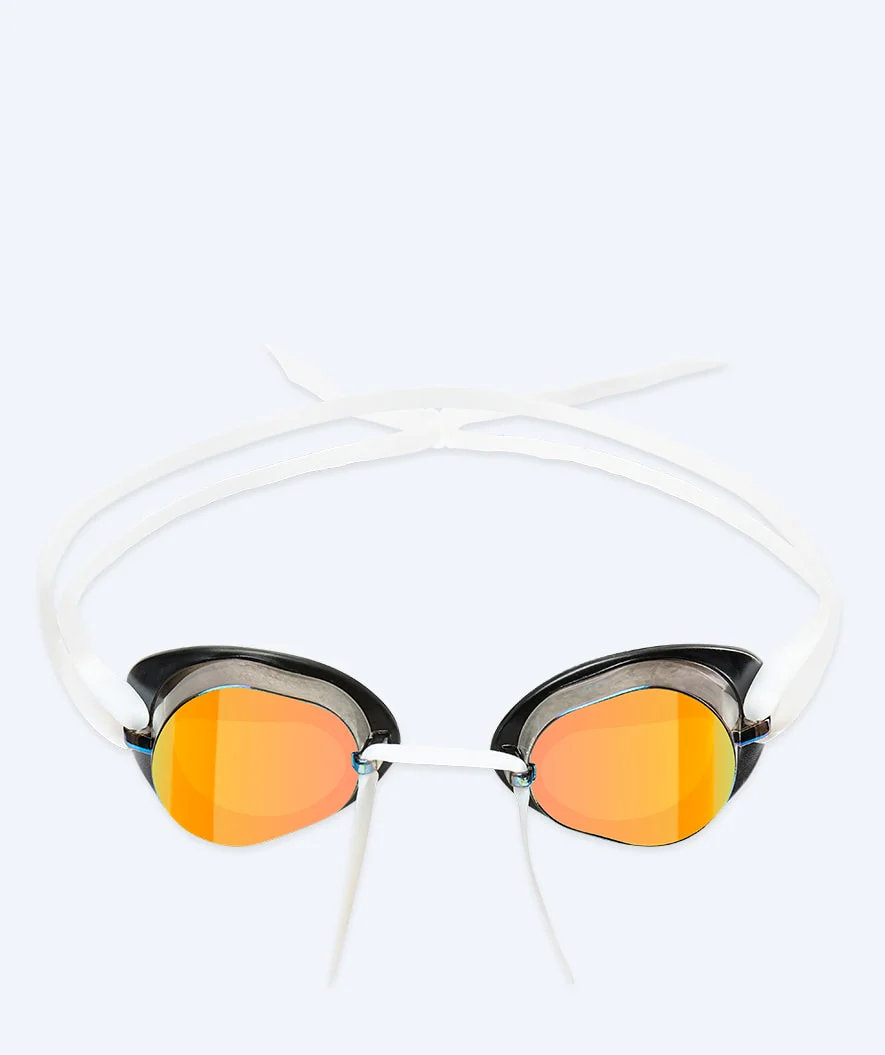 Watery Schwimmbrille - Proflex Swedish Mirror - Weiß/Gold - Image 2
