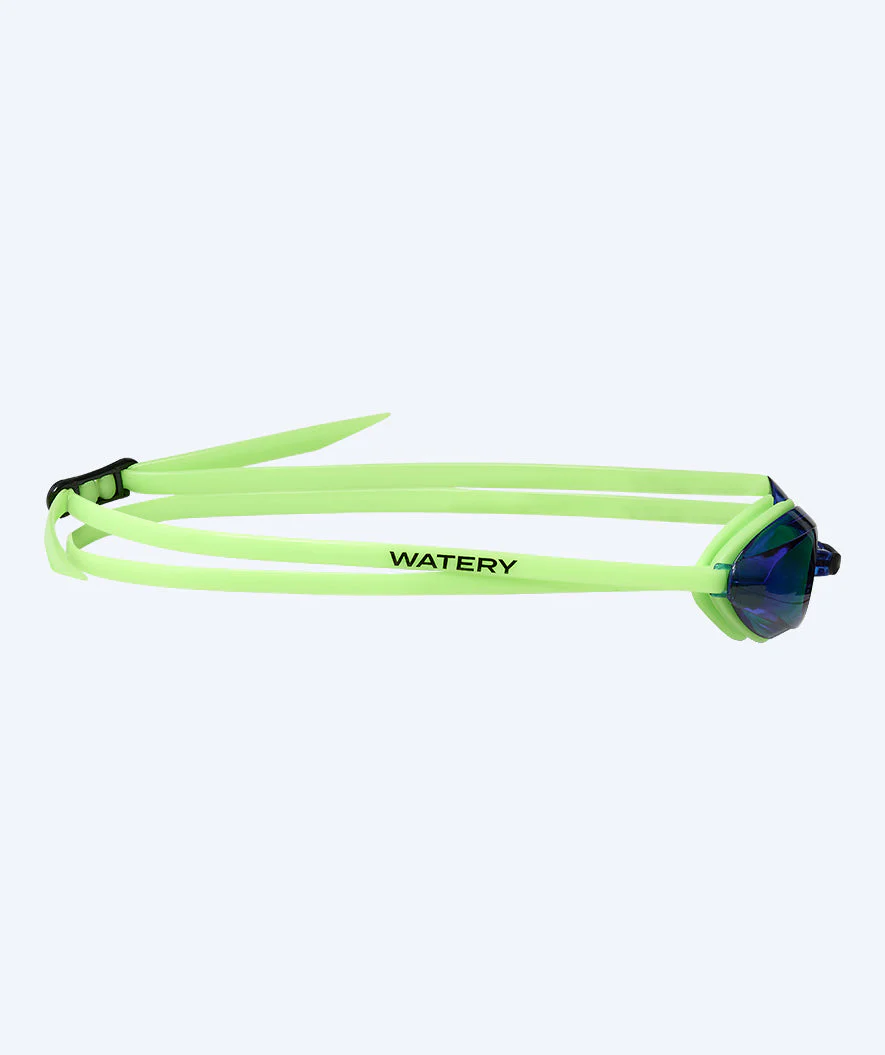 Watery Schwimmbrillen mit Sehstärke für Kurzsichtige Kinder - (-1.5) – (-8.0) - Catch - Grün (Blau Scheiben) - Image 4