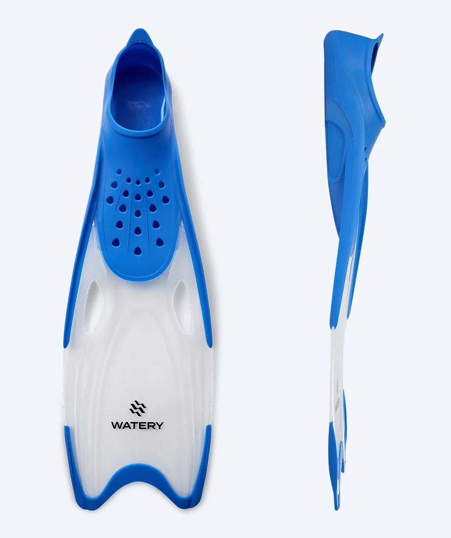 Watery Taucherflossen für Junioren (34-37) - Rilian - Blau/Klar