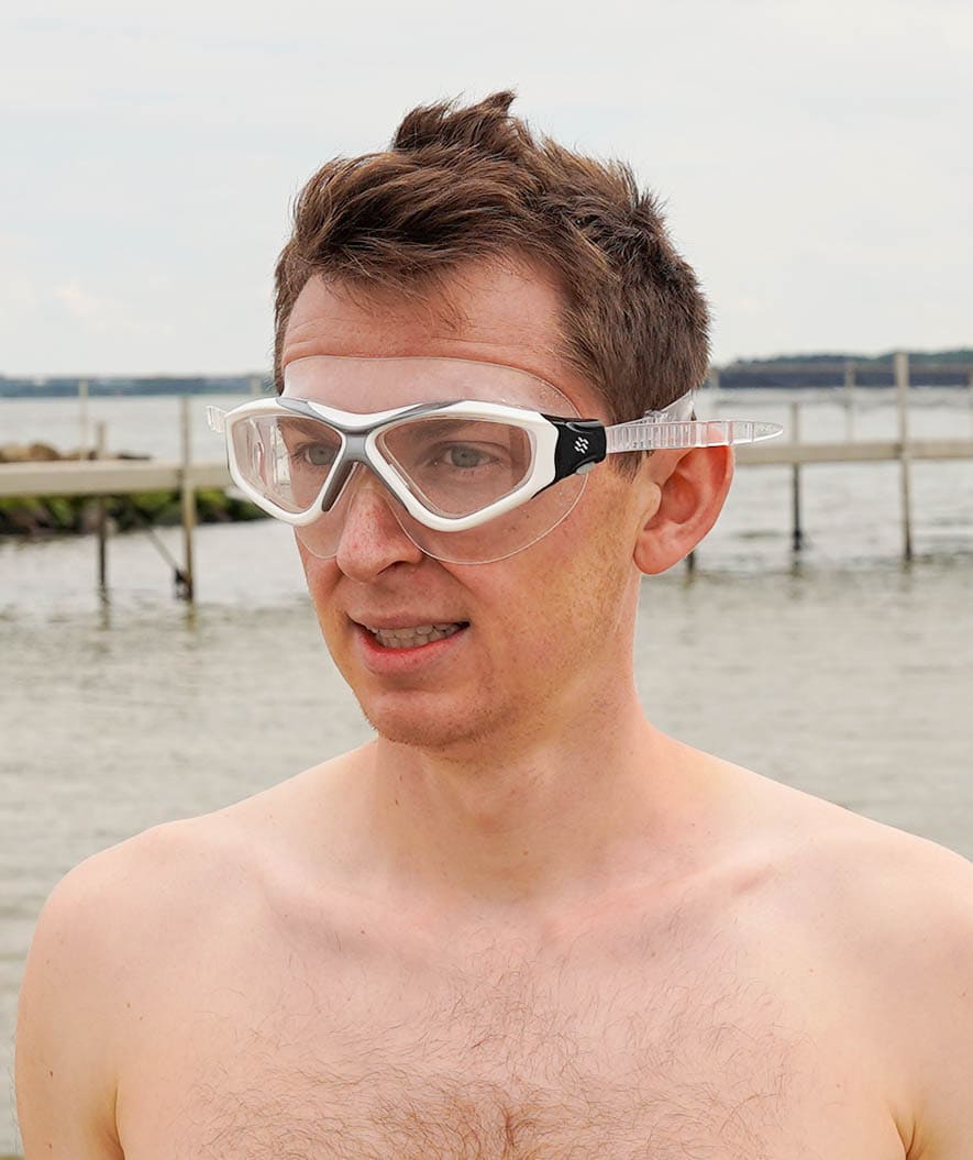 Watery Schwimmmaske für Erwachsene - Mantis - Blau/Klar - Image 5