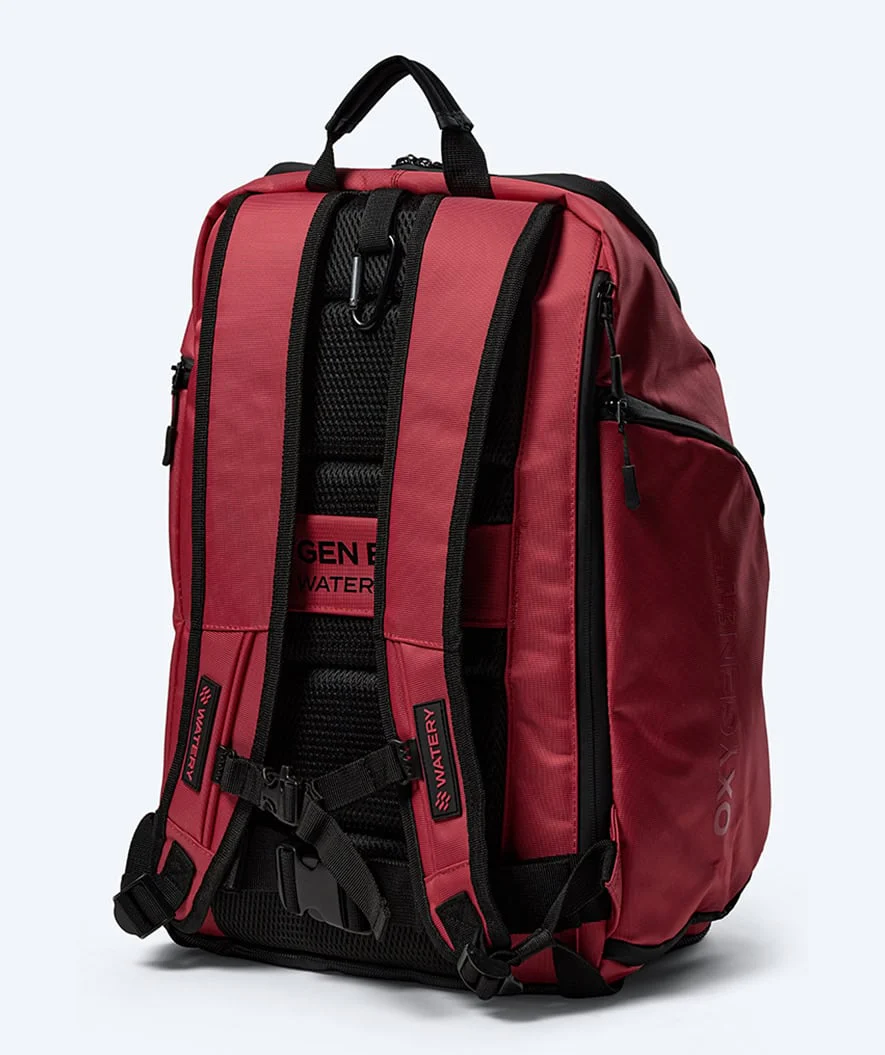 Watery Schwimmrucksack - Oxygen Elite 45L - Dunkelrot - Image 2