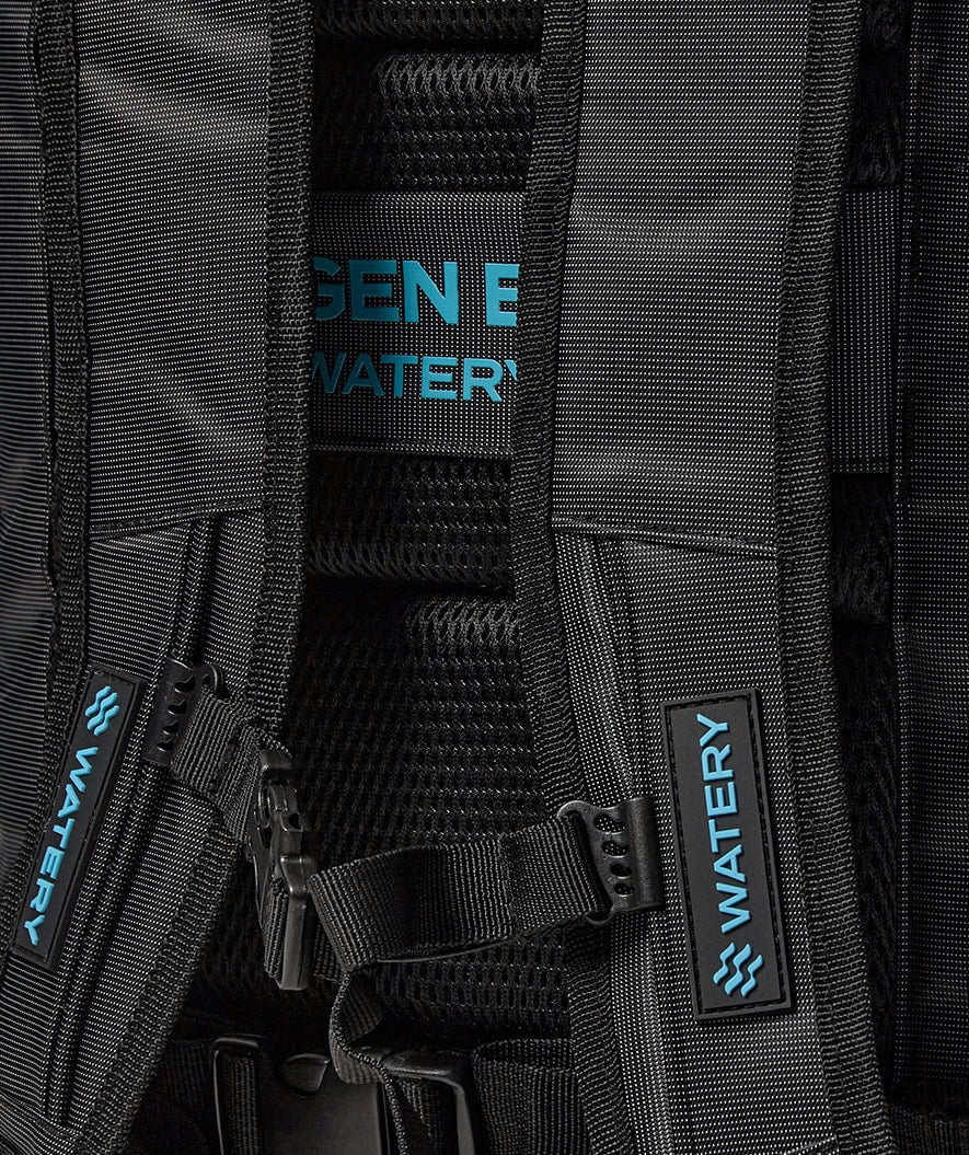 Watery Schwimmrucksack - Oxygen Elite 45L - Schwarz - Image 18