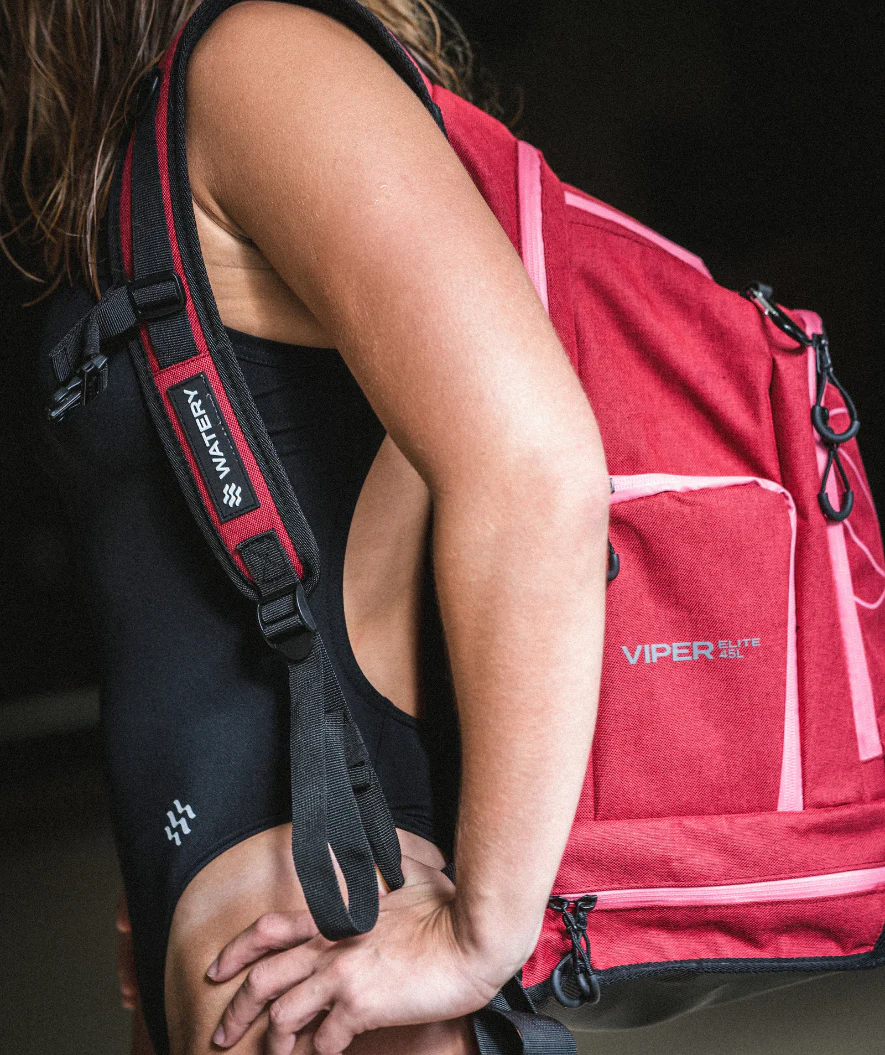 Watery Schwimmrucksack - Viper Elite 45L - Rot/Hellrosa - Image 20