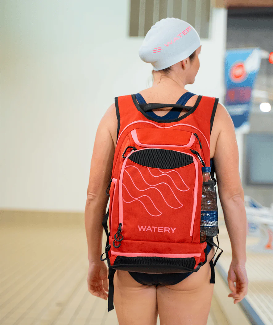 Watery Schwimmrucksack - Viper Elite 45L - Rot/Hellrosa - Image 7