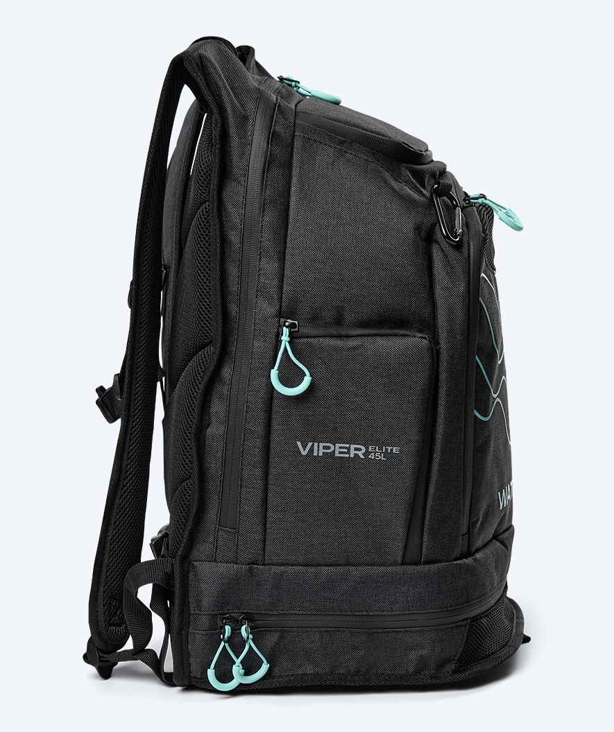Watery Schwimmrucksack - Viper Elite 45L - Schwarz/Hellblau - Image 3
