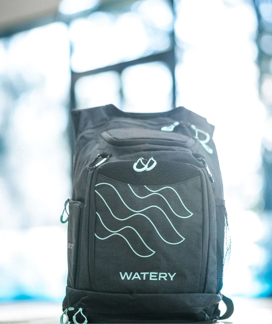 Watery Schwimmrucksack - Viper Elite 45L - Schwarz/Hellblau - Image 4