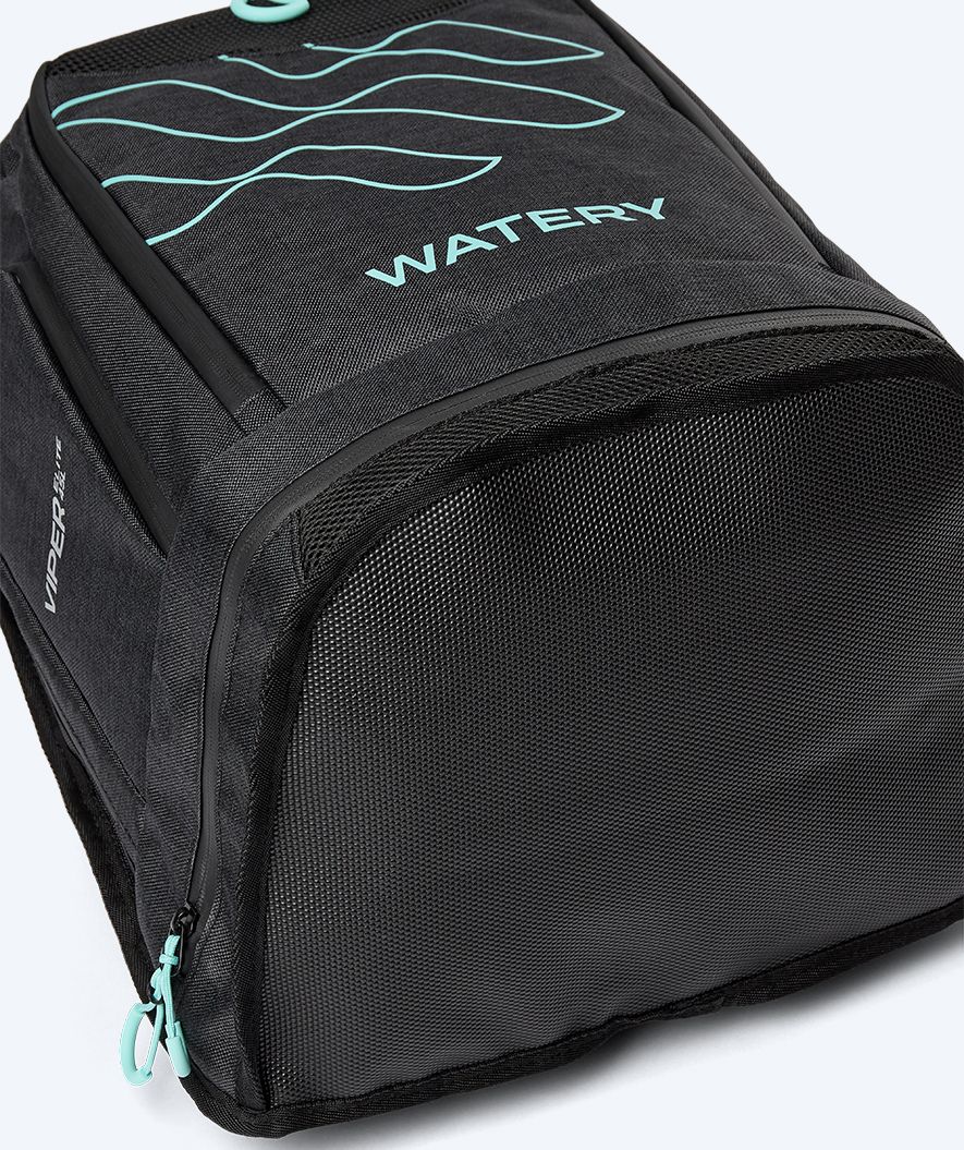 Watery Schwimmrucksack - Viper Elite 45L - Schwarz/Hellblau - Image 9