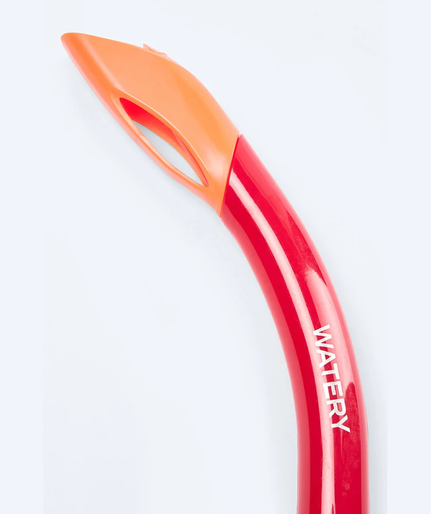 Watery halbtrockener Schnorchel für Kinder - Triton - Rot - Image 5