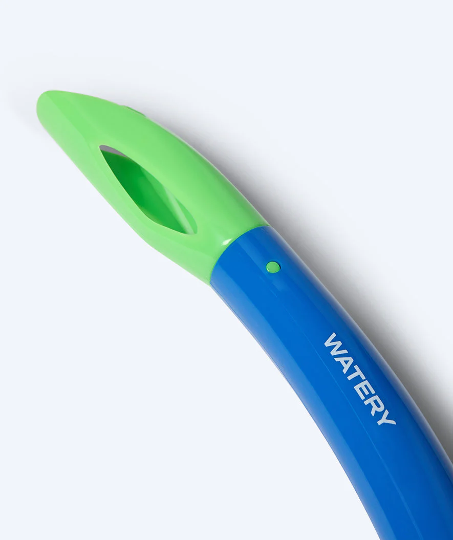 Watery Combo Schnorchelset für Kinder (4-10) - Tropical - Blau/Grün - Image 8