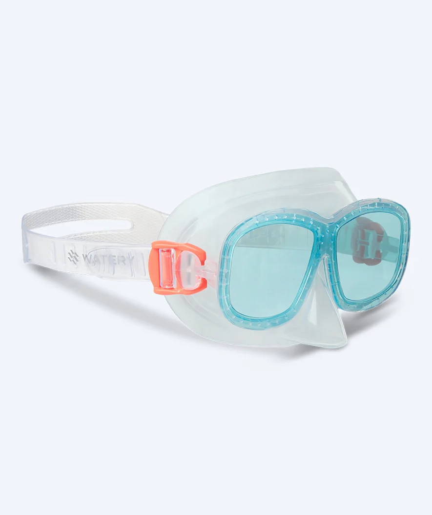 Watery Tauchmaske für Kinder (4-10) - Wyre - Weiß/Blau - Image 2
