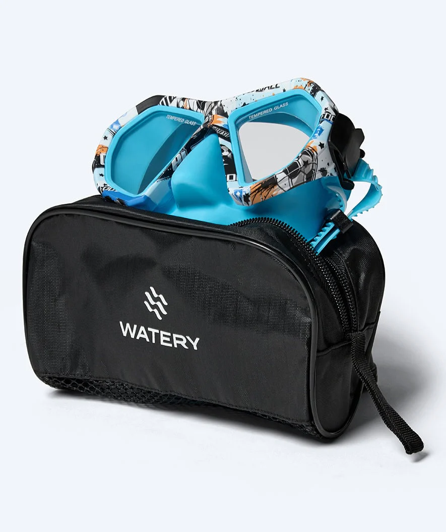 Watery Tauchmaske für Junioren (8-15) - Riku Camo - Blau - Image 8