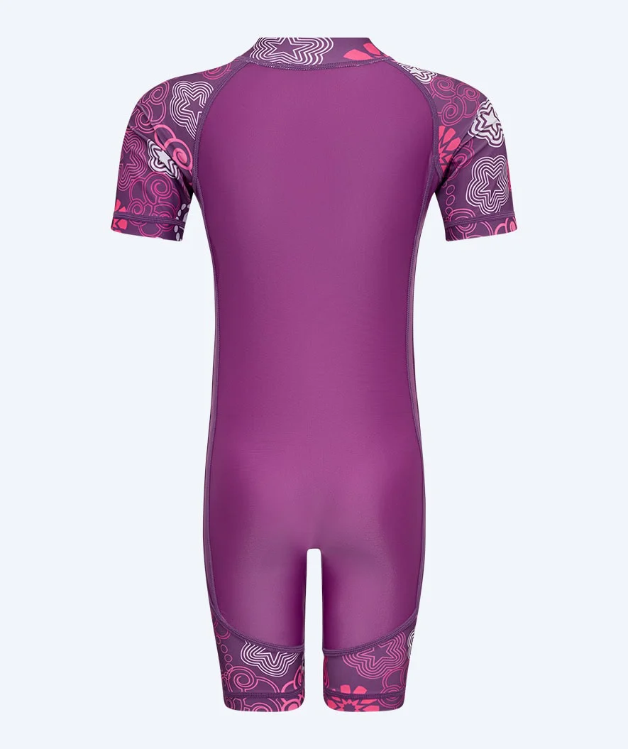 Watery UV Anzug für Kinder - Athena Kurzarm Rashguard - Lila - Image 2