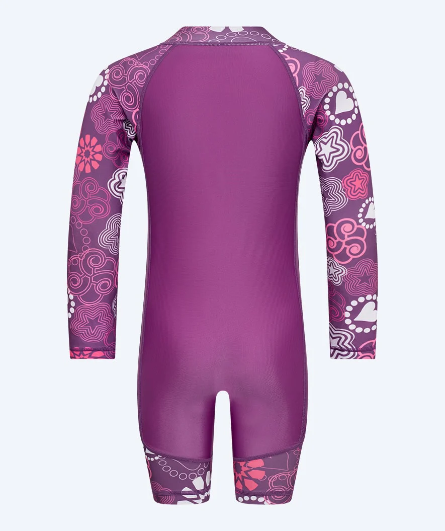Watery UV Anzug für Kinder - Athena Langarm Rashguard - Lila - Image 2