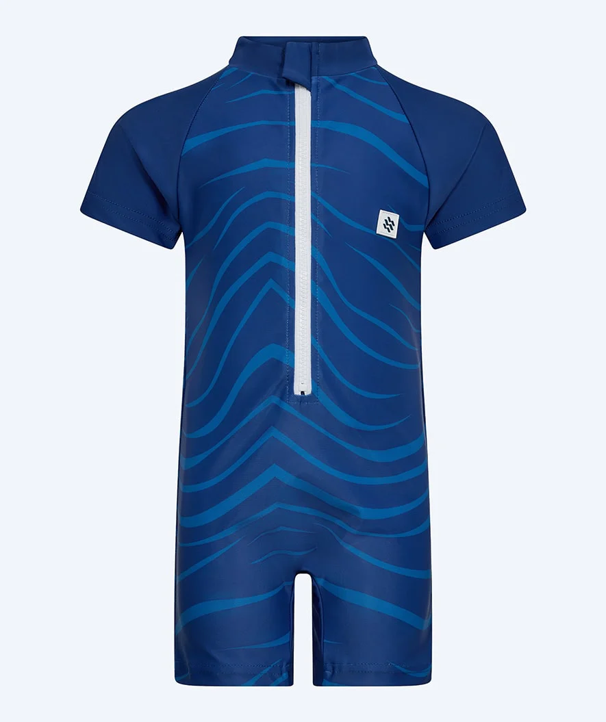 Watery UV Anzug für Kinder - Fjord Kurzarm Rashguard - Donkerblau - Image 7
