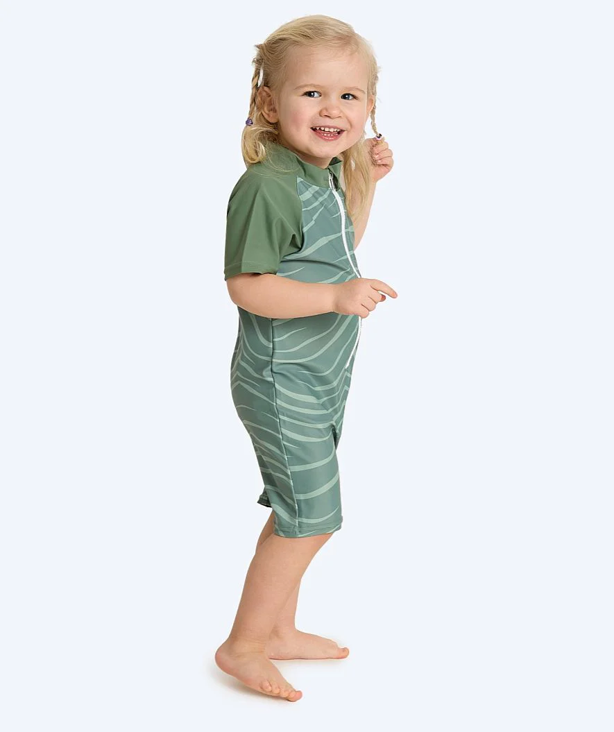 Watery UV Anzug für Kinder - Fjord Kurzarm Rashguard - Grün - Image 2