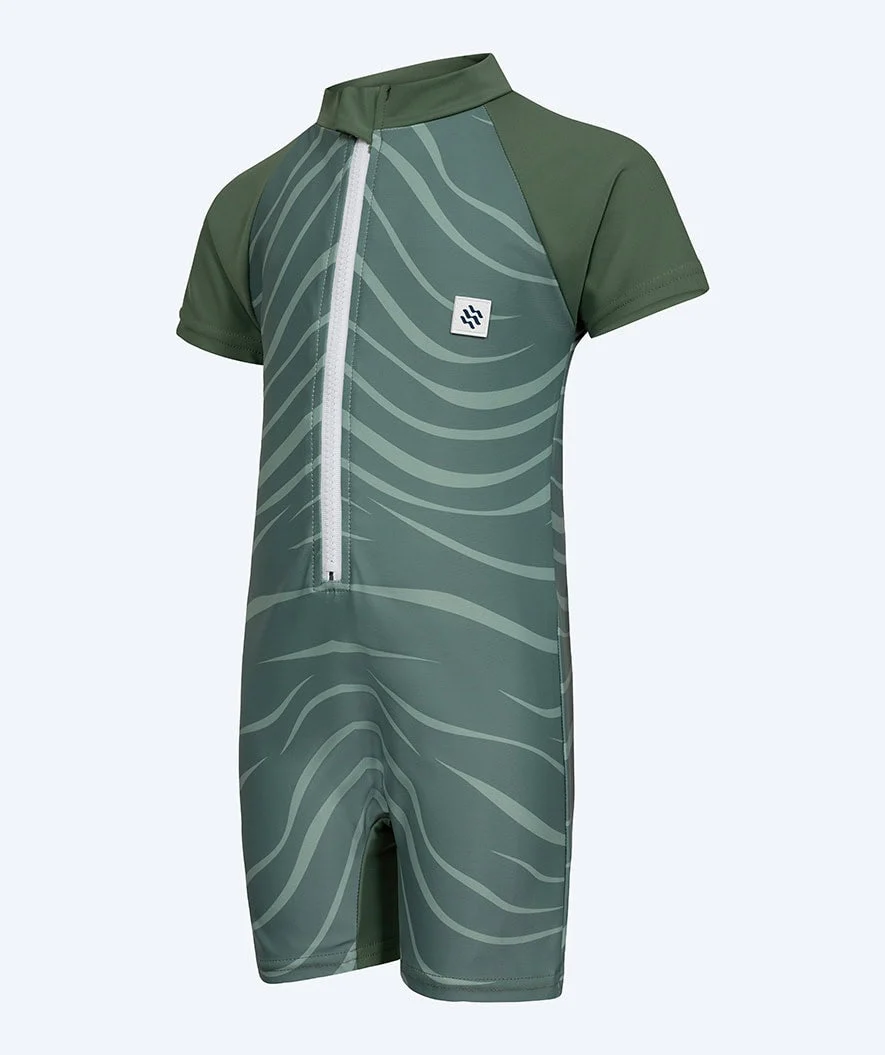 Watery UV Anzug für Kinder - Fjord Kurzarm Rashguard - Grün - Image 5