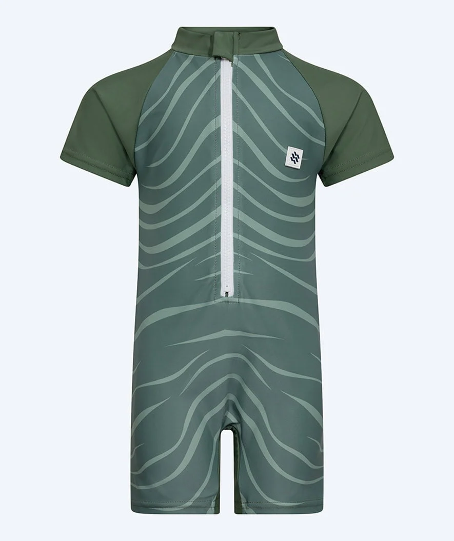Watery UV Anzug für Kinder - Fjord Kurzarm Rashguard - Grün - Image 6