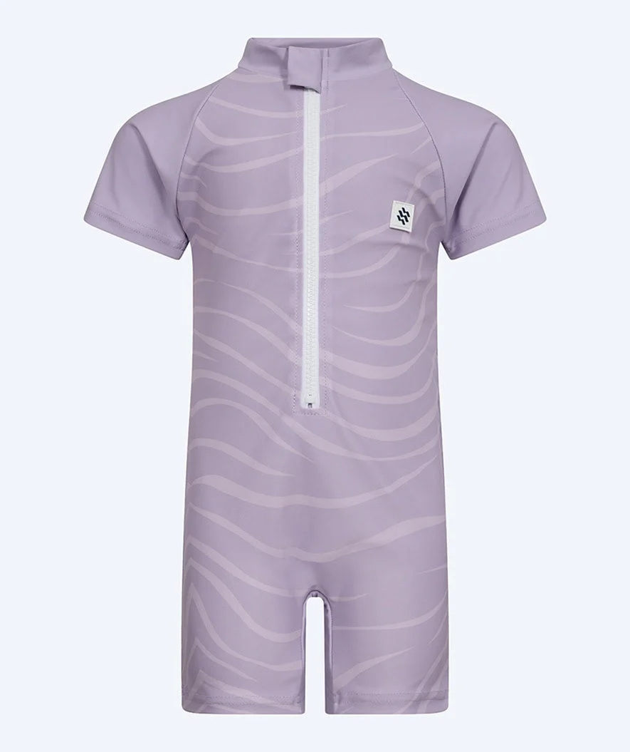 Watery UV Anzug für Kinder - Fjord Kurzarm Rashguard - Lila - Image 7