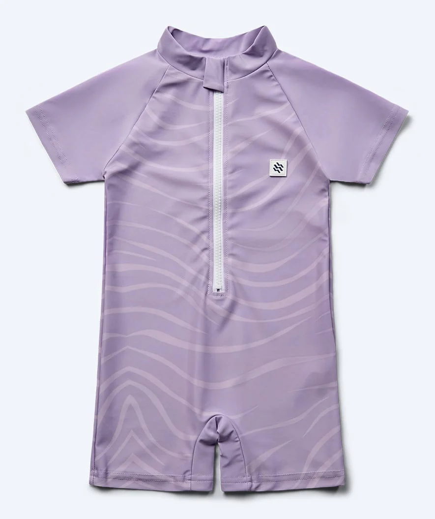 Watery UV Anzug für Kinder - Fjord Kurzarm Rashguard - Lila - Image 9