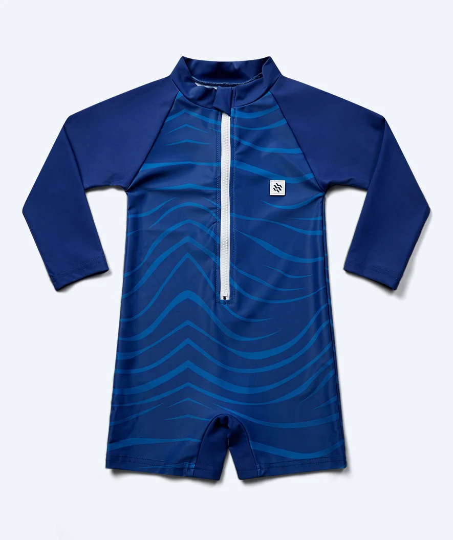 Watery UV Anzug für Kinder - Fjord Langarm Rashguard - Donkerblau - Image 11