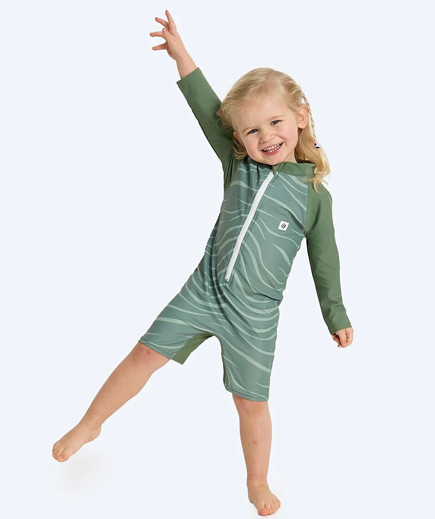 Watery UV Anzug für Kinder - Fjord Langarm Rashguard - Grün