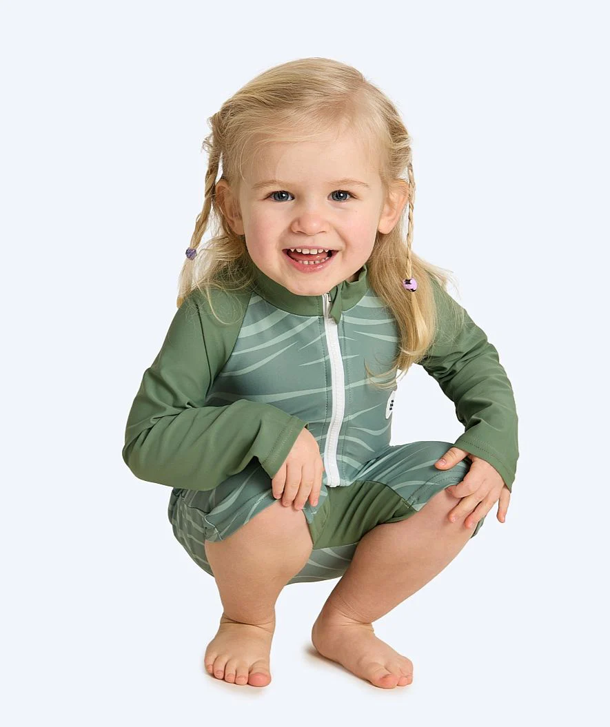 Watery UV Anzug für Kinder - Fjord Langarm Rashguard - Grün - Image 3
