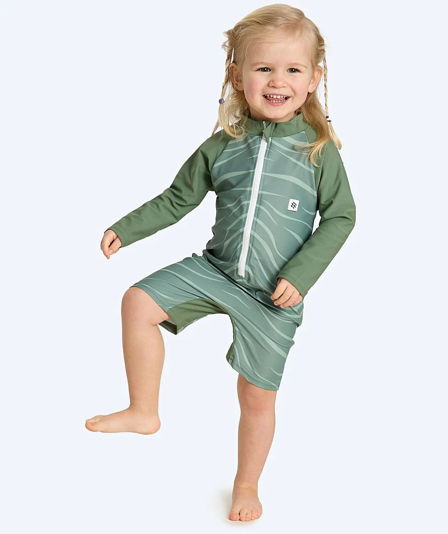 Watery UV Anzug für Kinder - Fjord Langarm Rashguard - Grün - Image 5