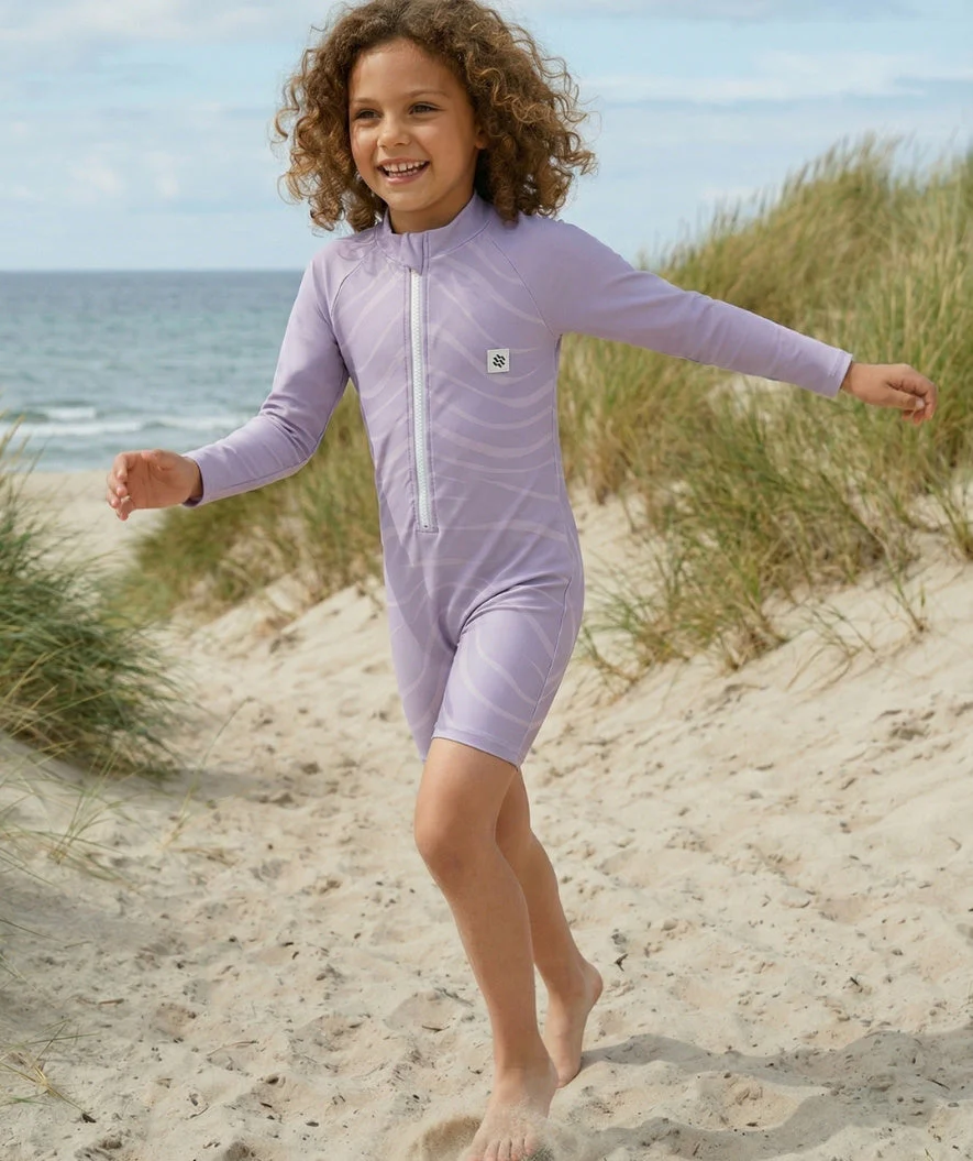 Watery UV Anzug für Kinder - Fjord Langarm Rashguard - Lila - Image 4