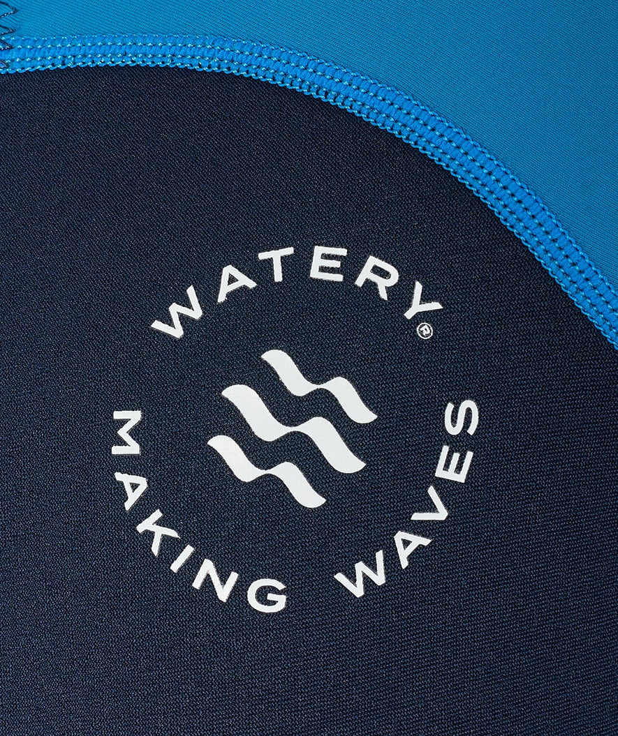 Watery UV Neoprenanzug für Kinder - Calypso Full-Body - Blau/Donkerblau - Image 11