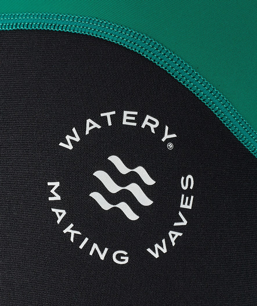 Watery UV Neoprenanzug für Kinder - Calypso Full-Body - Grün/Schwarz - Image 13