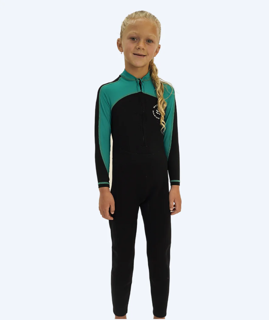Watery UV Neoprenanzug für Kinder - Calypso Full-Body - Grün/Schwarz - Image 15