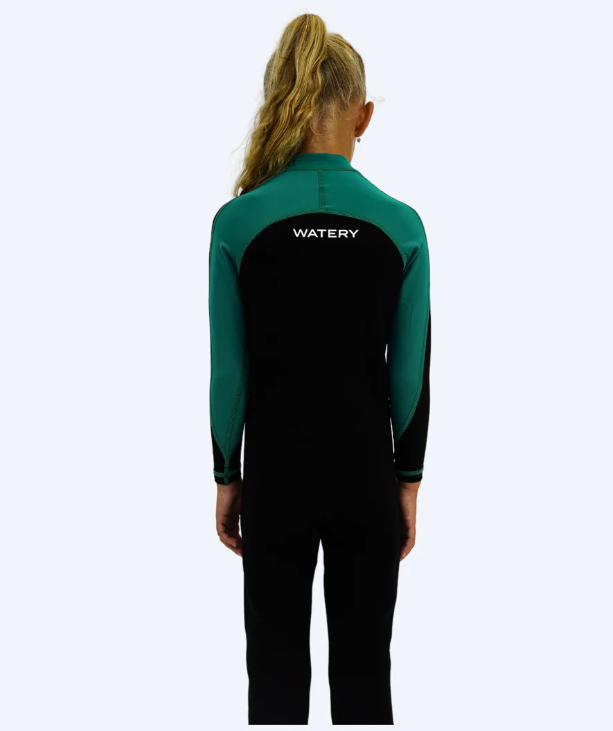Watery UV Neoprenanzug für Kinder - Calypso Full-Body - Grün/Schwarz - Image 16