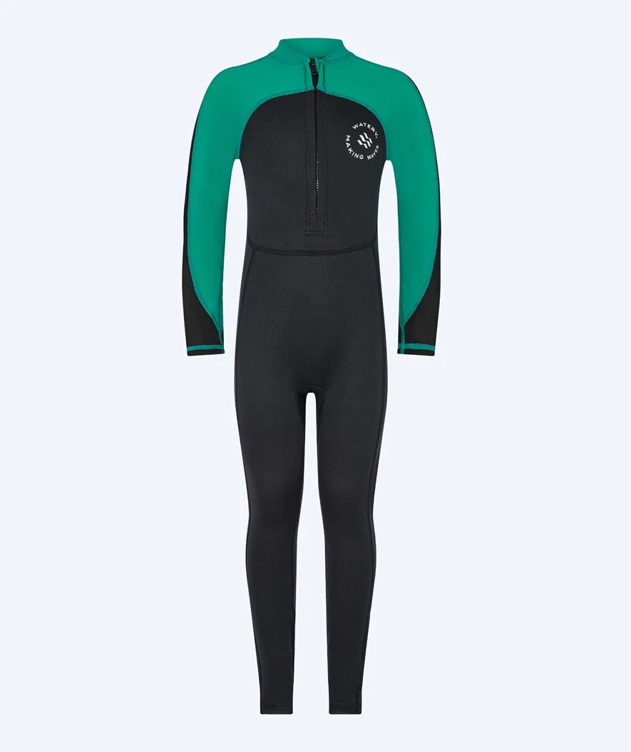 Watery UV Neoprenanzug für Kinder - Calypso Full-Body - Grün/Schwarz - Image 2