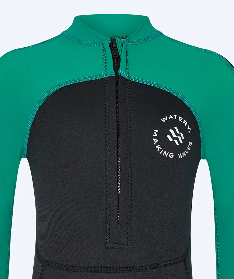 Watery UV Neoprenanzug für Kinder - Calypso Full-Body - Grün/Schwarz - Image 7