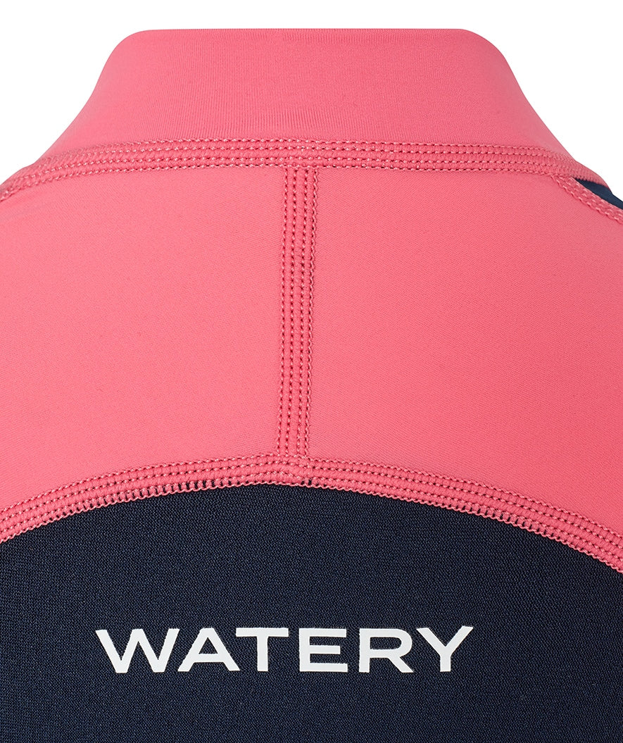 Watery UV Neoprenanzug für Kinder - Calypso Full-Body - Koralle/Donkerblau - Image 11