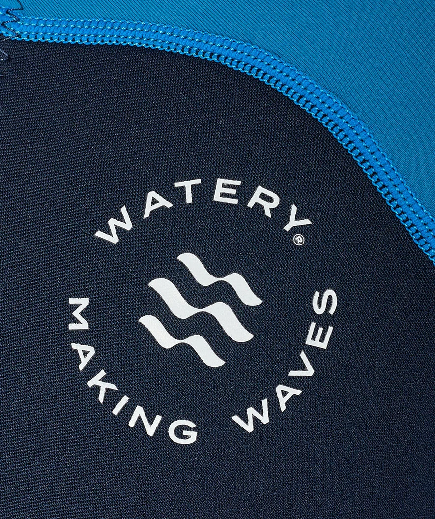 Watery UV Neoprenanzug für Kinder - Calypso Langarm - Blau/Donkerblau - Image 13