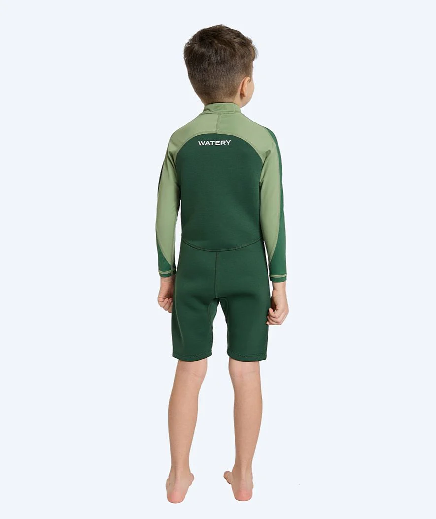 Watery UV Neoprenanzug für Kinder - Calypso Langarm - Grün/Hellgrün - Image 4