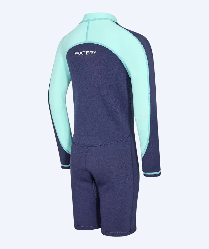 Watery UV Neoprenanzug für Kinder - Calypso Langarm - Atlantic Turquoise - Image 6
