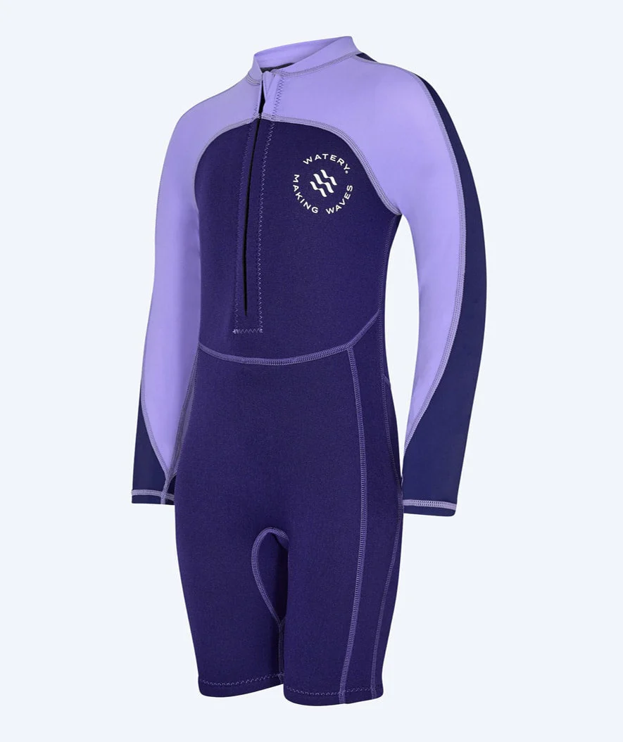 Watery UV Neoprenanzug für Kinder - Calypso Langarm - Lila - Image 11