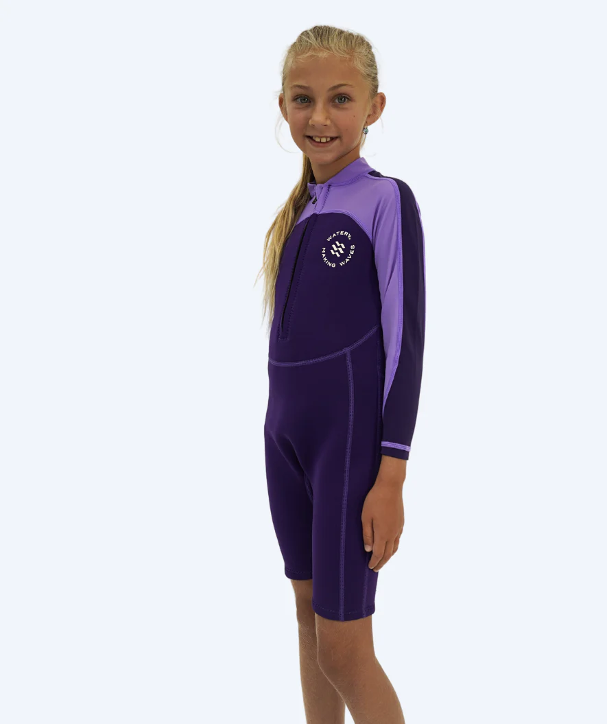 Watery UV Neoprenanzug für Kinder - Calypso Langarm - Lila - Image 5