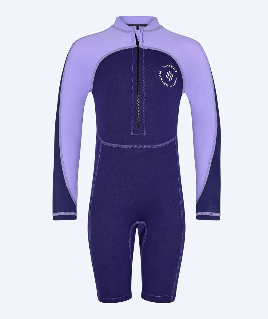 Watery UV Neoprenanzug für Kinder - Calypso Langarm - Lila - Image 7