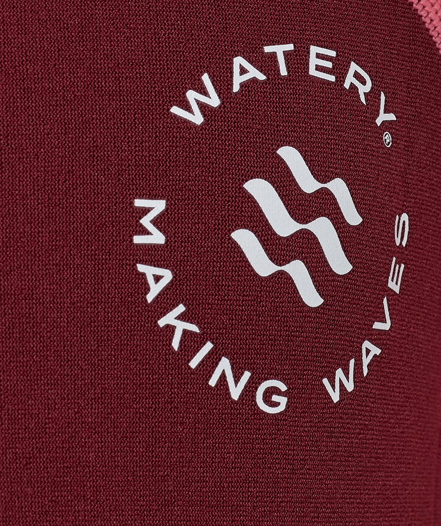 Watery UV Neoprenanzug für Kinder - Calypso Langarm - Rot/Rosa - Image 12
