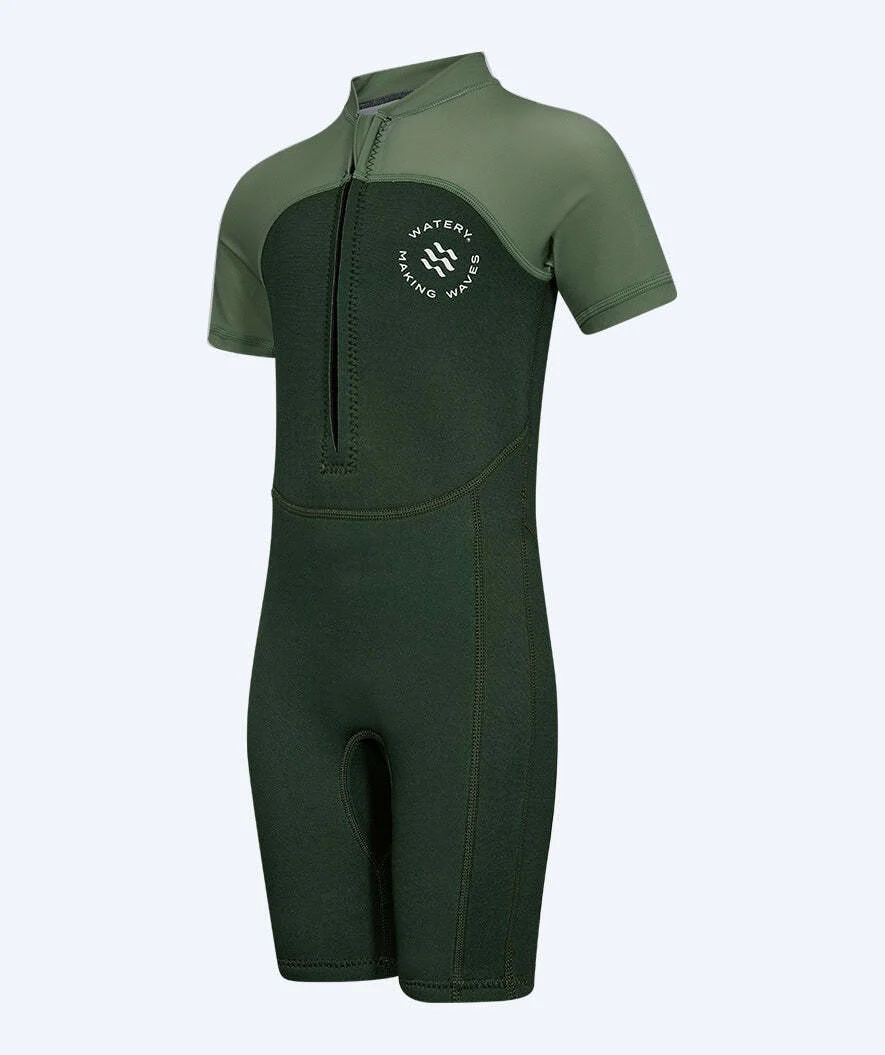 Watery UV Neoprenanzug für Kinder - Calypso Shorty - Grün/Hellgrün - Image 5