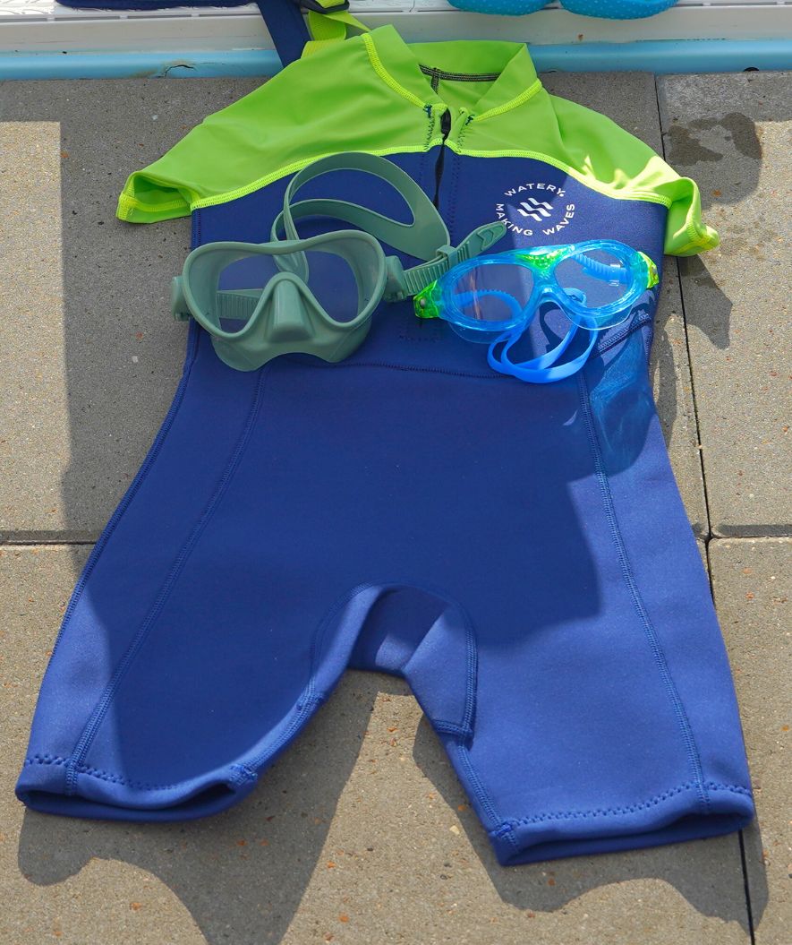 Watery UV Neoprenanzug für Kinder - Calypso Shorty - Grün/Hellgrün - Image 9