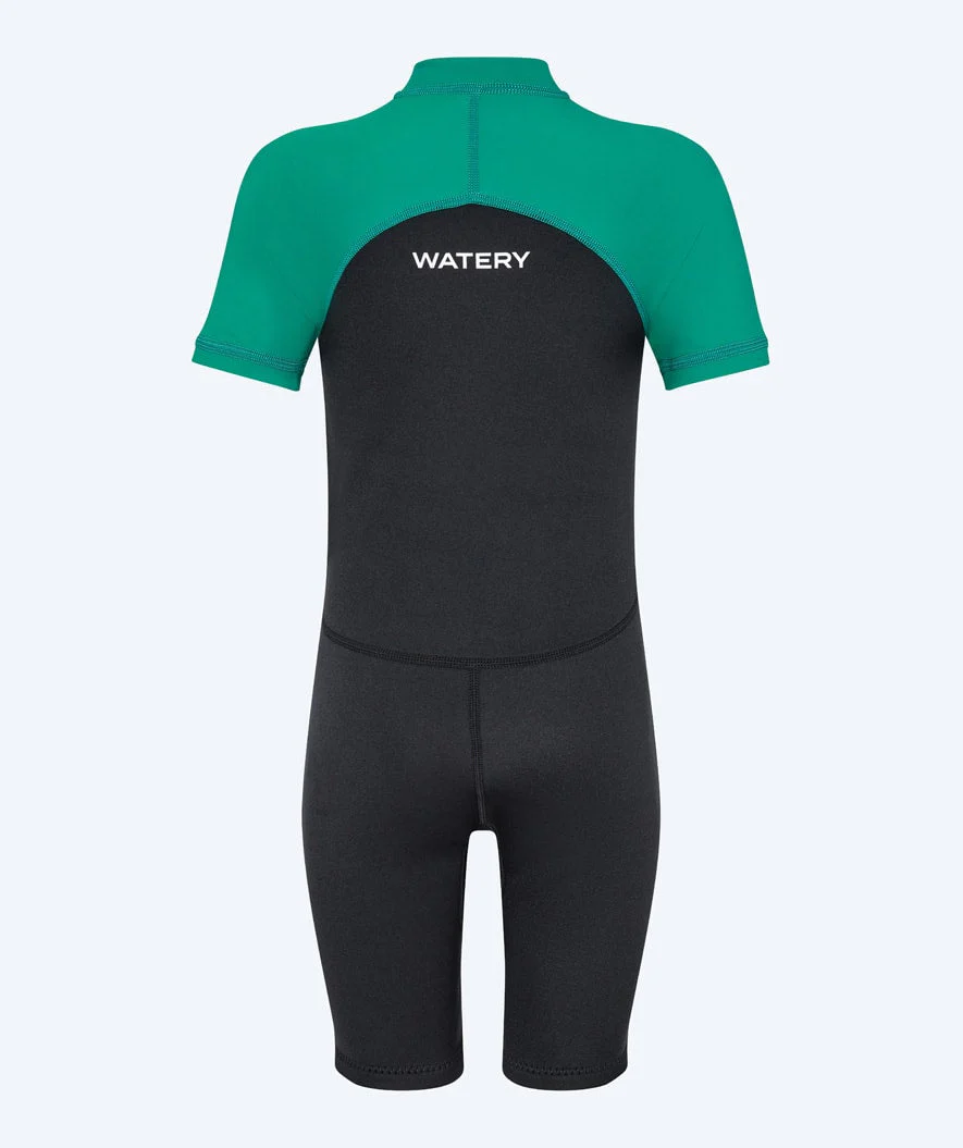 Watery UV Neoprenanzug für Kinder - Calypso Shorty - Grün/Schwarz - Image 5