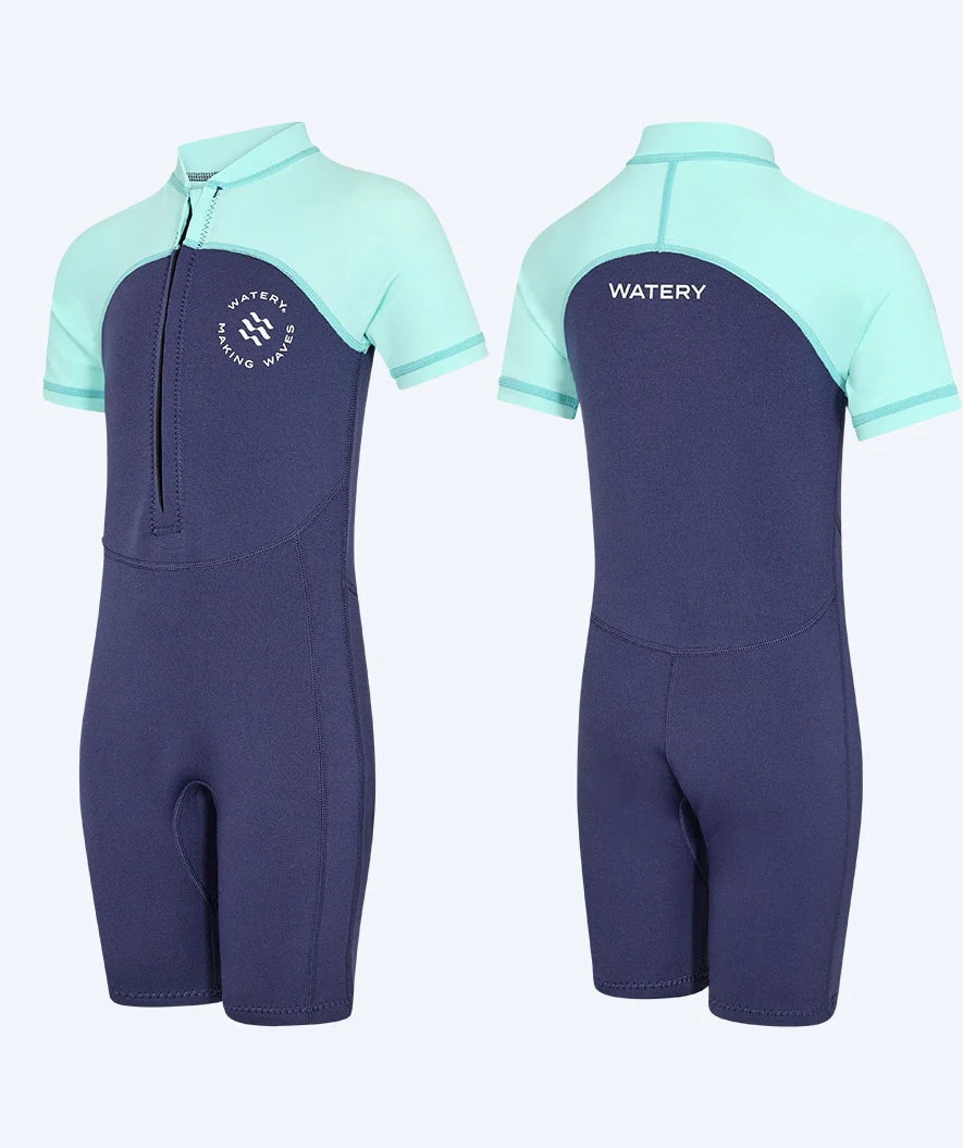 Watery UV Neoprenanzug für Kinder - Calypso Shorty - Atlantic Turquoise