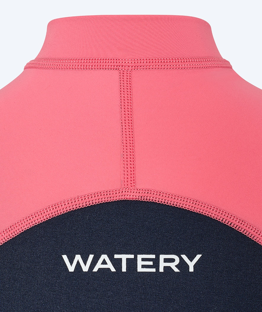 Watery UV Neoprenanzug für Kinder - Calypso Shorty - Koralle/Donkerblau - Image 10