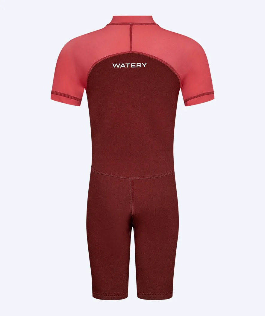 Watery UV Neoprenanzug für Kinder - Calypso Shorty - Rot/Rosa - Image 3
