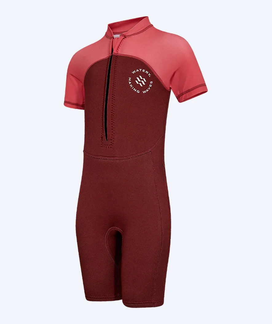 Watery UV Neoprenanzug für Kinder - Calypso Shorty - Rot/Rosa - Image 8