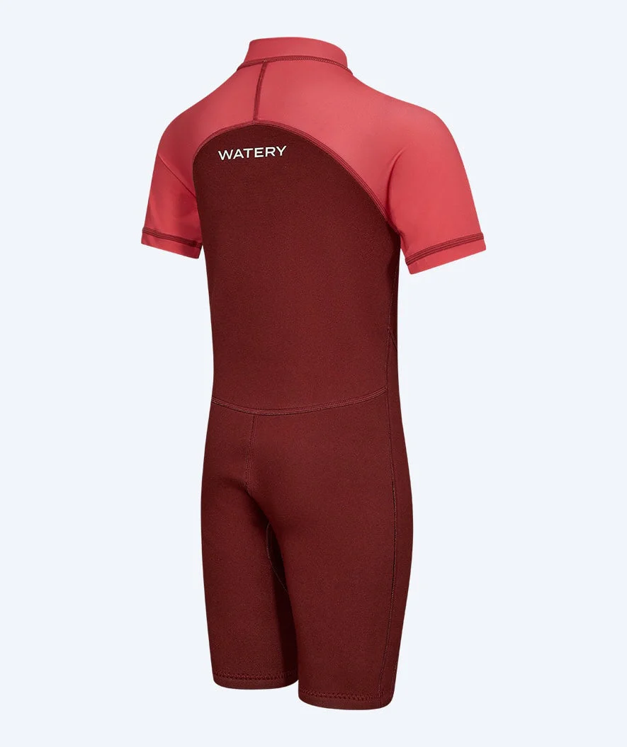 Watery UV Neoprenanzug für Kinder - Calypso Shorty - Rot/Rosa - Image 9